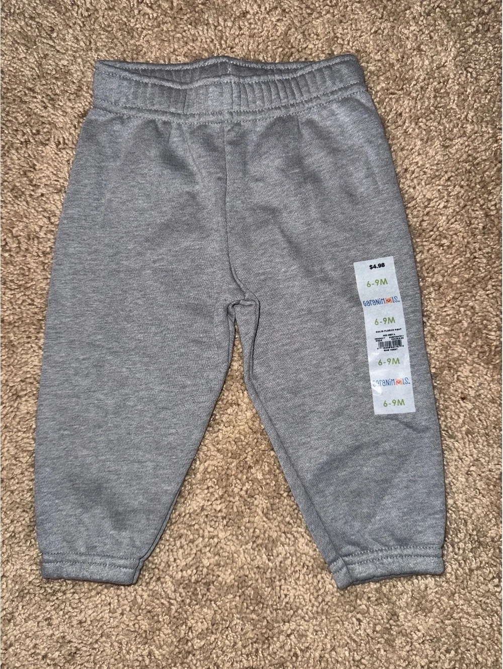 Wonder Nation Baby and Toddler Pants Set 3-Pack 6-9 Months